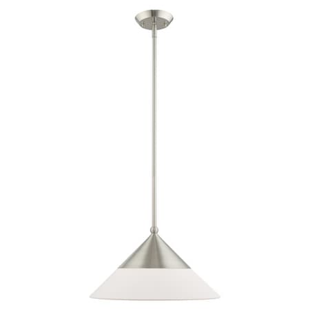 Livex Lighting Stockholm 1 Light Brushed Nickel Mini Pe 40687-91
