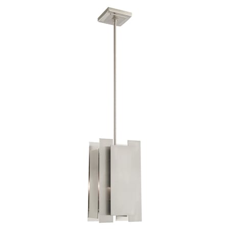 Livex Lighting Varick 1 Light Brushed Nickel Mini Penda 40691-91