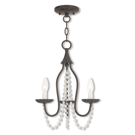 Livex Lighting Alessia 3 Light English Bronze Mini Chandelier 40793-92