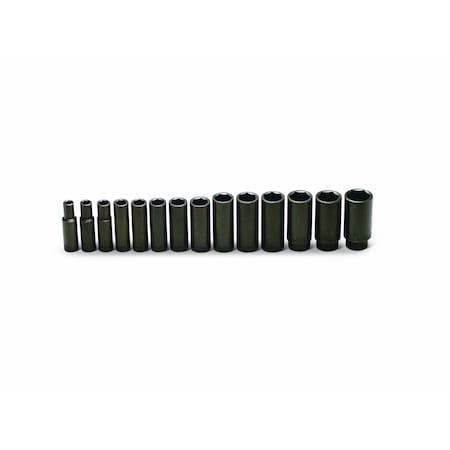 Wright Tool Set 1/2" Drive 14 Piece Set 6 Point Deep 407