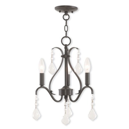 Livex Lighting Caterina 3 Light English Bronze Mini Chandelier 40843-92
