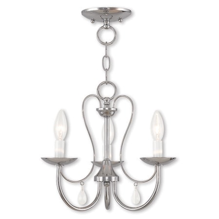 Livex Lighting Mirabella 3 Light Polished Chrome Chandelier 40863-05