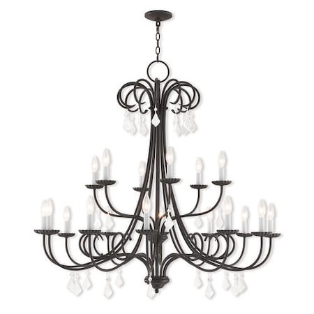 Livex Lighting Daphne 18 Light English Bronze Foyer Chandelier 40870-92