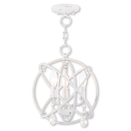 Livex Lighting Aria 3 Light Antique White Convertible M 40903-60