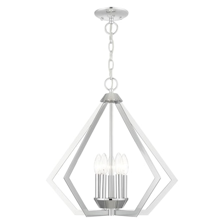 Livex Lighting Prism 5 Light Polished Chrome Chandelier 40925-05