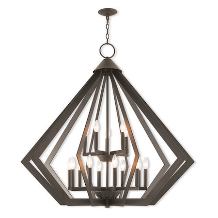 Livex Lighting Prism 15 Light Bronze Foyer Chandelier 40928-07