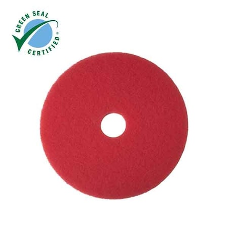 3M Buffing Pad 5100N, 20", Red, PK5 5100N 284