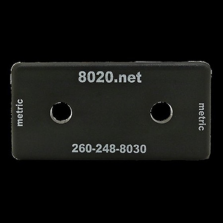 80/20 End Cap W/Push-In Fastener Black 40 S 40-2045