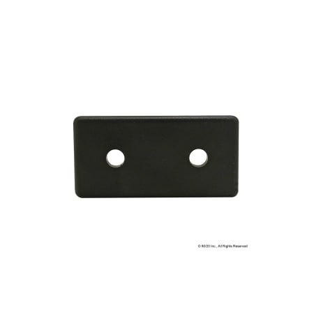 80/20 End Cap W/Push-In Fastener Black 40 S 40-2045-PLAIN