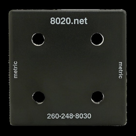 80/20 End Cap Black W/Push-Ins 40-8080 40-2050