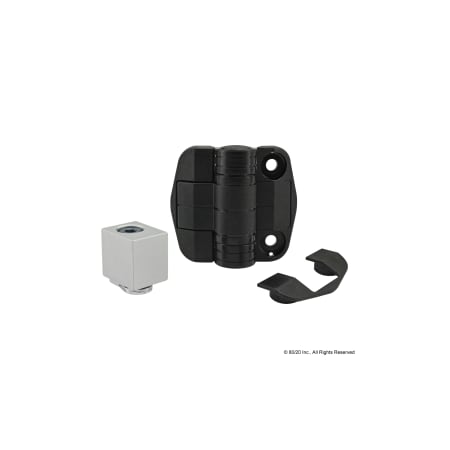 80/20 Black Detent Hinge 40 S 40-2091