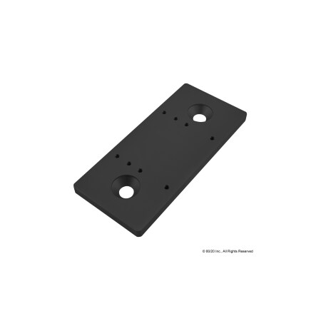 80/20 Keeper Mt Plate, Grabber Door Catch 40S 40-2121-BLACK
