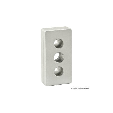 80/20 Base Plate 40mm X 80mm W/M16 Tap In Ctr 40-2138