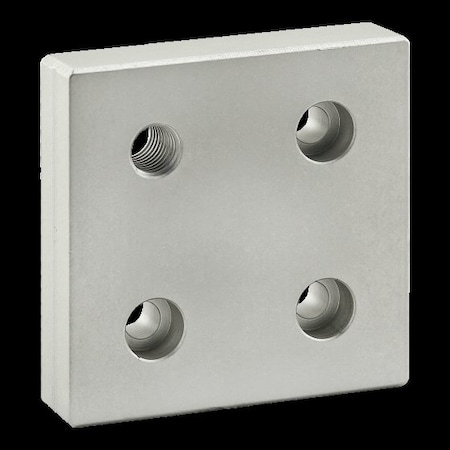 80/20 Base Plate 80mm X 80mm W/M12 Corner Tap 40-2141