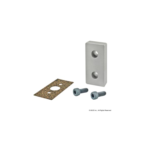 80/20 Blank Press Manifold Plate 40mm X 80mm 40-2340