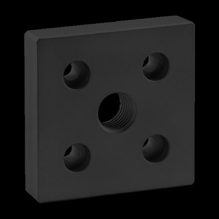 80/20 Ctr Tap Base Plate, 80mm X 80mm W/M20 Tap 40-2366-BLACK