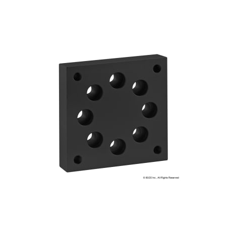 80/20 Black 40 S Base Plate For 40-2715 40-2408-BLACK