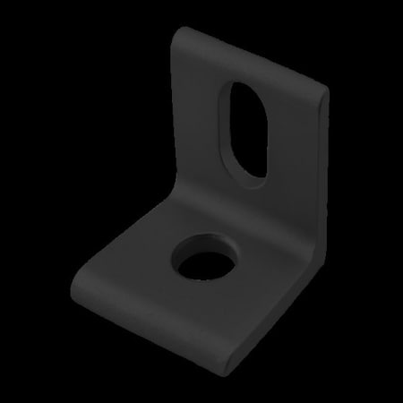 80/20 Black 40 S Panel Mount Bracket 40-2430-BLACK