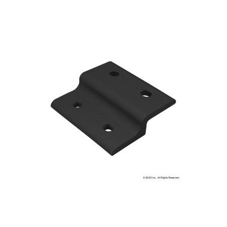 80/20 Black 80mm Single Panel Retainer 40-2433-BLACK