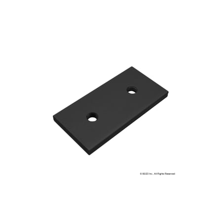 80/20 Black 80mm Double Backing Plate 40-2437-BLACK
