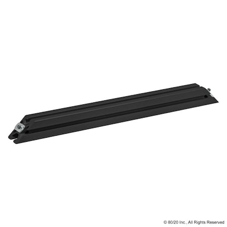 80/20 Support, 45 Deg, 40-4040X480mm, Blk Ano 40-2545-BLACK