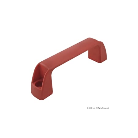 80/20 Medium Plastic Door Handle-Red 40-2881