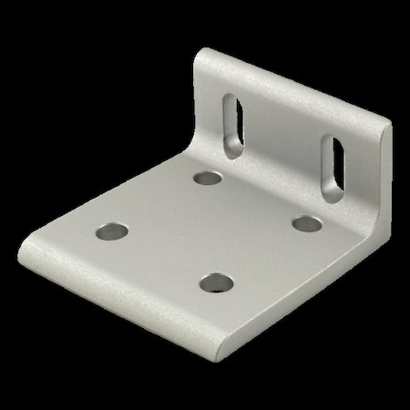 80/20 SlottedCornerBracket, Alum, Slvr, 40mm, 80mm 40-4285
