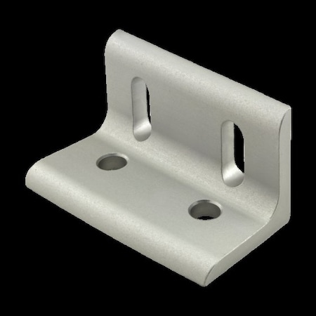 80/20 SlottedCornerBracket, Alum, Slvr, 40mm, 40mm 40-4290