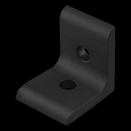 80/20 InsideCornerBracket, Alum, Blk, 40mm, 40mm 40-4302-BLACK