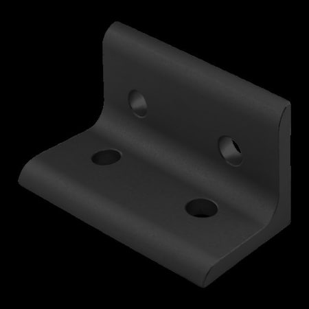 80/20 InsideCornerBracket, Alum, Blk, 40mm, 40mm 40-4303-BLACK