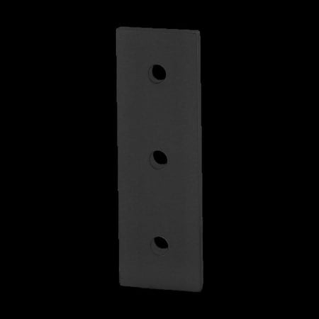 80/20 Black 40 S 3 Hole Joining Strip 40-4306-BLACK