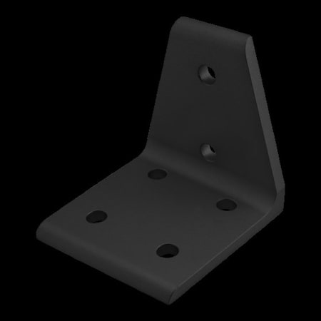 80/20 InsideCornerBracket, Alum, Blk, 80mm, 80mm 40-4311-BLACK