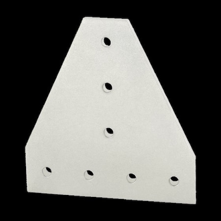 80/20 TeeJoiningPlate, Alum, Silver, 160mm, 6mm 40-4312