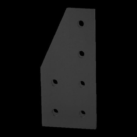 80/20 JoiningPlate, Aluminum, Black, 160mm, 6mm 40-4320-BLACK