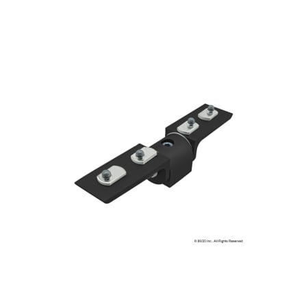 80/20 Living Hinge 90 Deg W/L Pivot Arms 40S 40-4322-BLACK