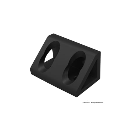80/20 InsideCornerBracket, Alum, Blk, 40mm, 40mm 40-4334-BLACK
