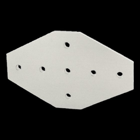 80/20 CrossJoiningPlate, Alum, Silver, 120mm, 6mm 40-4335