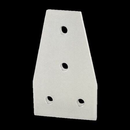 80/20 TeeJoiningPlate, Alum, Silver, 120mm, 6mm 40-4341