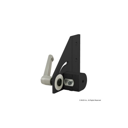 80/20 Rt Hand 90 Deg Pivot Assy W/L-Handle 40-4348-BLACK