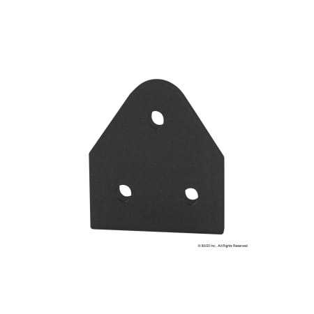 80/20 Black 40 S 3 Hole Pivot Plate 40-4372-BLACK