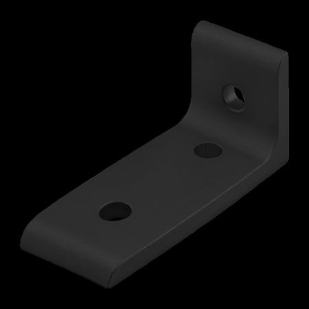 80/20 InsideCornerBracket, Alum, Blk, 40mm, 80mm 40-4376-BLACK
