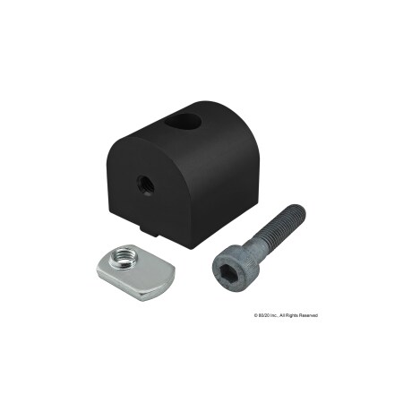 80/20 Black 40 S 90 Degree Living Nub 40-4384-BLACK