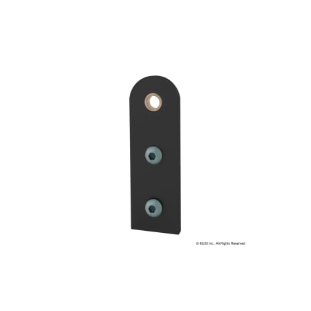 80/20 Black 40 S 120mm Straight Pivot Arm 40-4385-BLACK