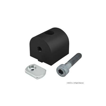 80/20 Black 40 S 90 Degree Pivot Nub 40-4388-BLACK