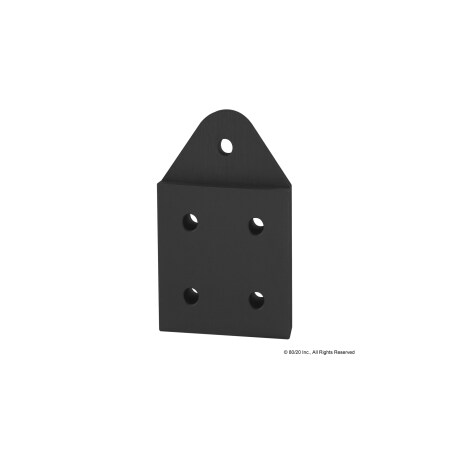 80/20 Black 40 S 5 Hole Pivot Plate 40-4394-BLACK