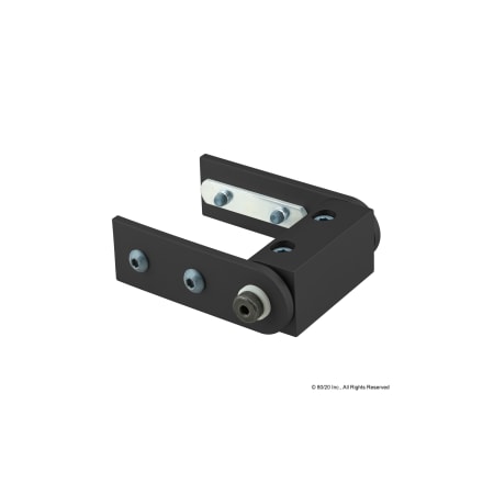 80/20 Black 40 S Right Angle Univ Living Hinge 40-4430-BLACK