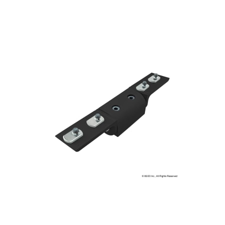 80/20 Black 40 S Rt Angle Univ Living Hinge 40-4433-BLACK