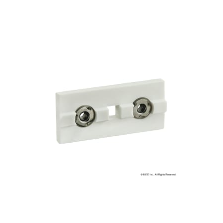 80/20 Hclb Bearing Pad White W/Brake Hole 40S 40-6595