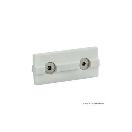 80/20 Dbl Keyed Wht Unibearing Pad 40S 40-6892