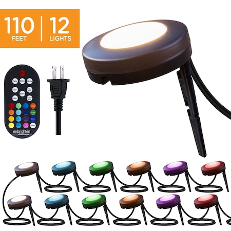 Enbrighten Seasons Landscape Lights, 110 ft., 12 Puck 41017